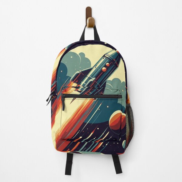 Item preview, Retro science fiction space rocket 1960s designed and sold by RESToRAPTOR.