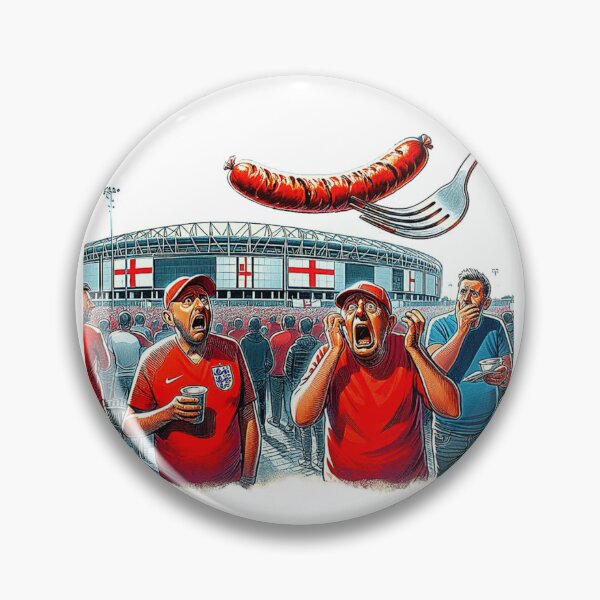 Item preview, England, sausage on a Fork. euro 24 soccer designed and sold by Get-Forked.