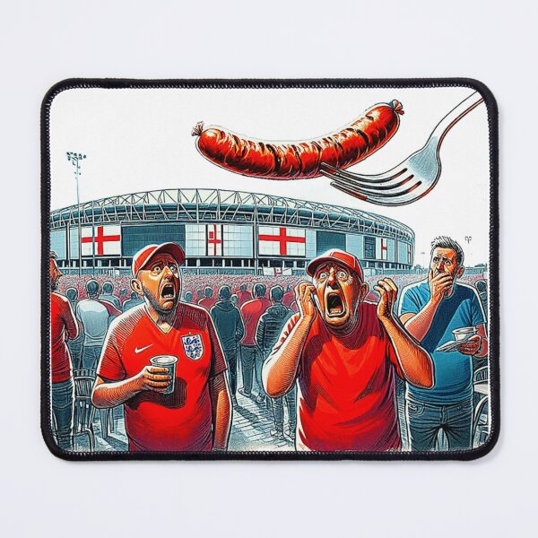 Item preview, England, sausage on a Fork. euro 24 soccer designed and sold by Get-Forked.