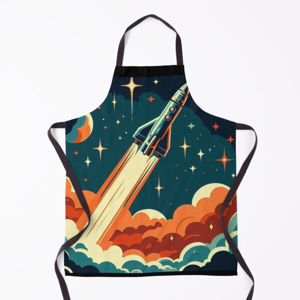 Item preview, Retro science fiction space rocket 1960s designed and sold by RESToRAPTOR.