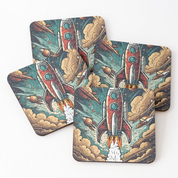 Item preview, Galactic Dreams: Vintage Rocket Adventures designed and sold by bb-15artstudio.