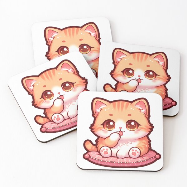 Item preview, Cute orange cat illustration for cat lovers designed and sold by lily-higa.