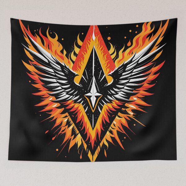 Item preview, Fiery Wings, Ai Generated Art  designed and sold by ACC .