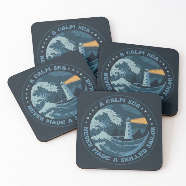Item preview, Kanagawa Wave a Calm Sea Never Made a Skilled Sailor by Tobe Fonseca designed and sold by Tobe Fonseca®.