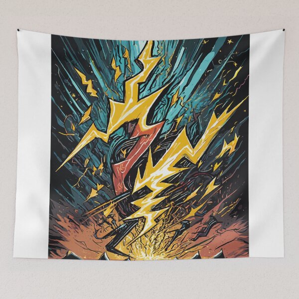 Item preview, Electric Energy: Abstract Lightning Strikes designed and sold by bb-15artstudio.