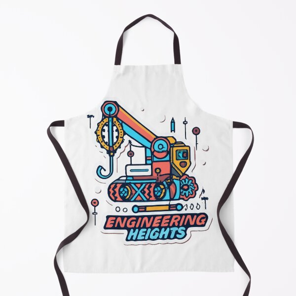 Item preview, Colorful Mechanical Crane - Engineering Heights Sticker designed and sold by NiftyWrx.