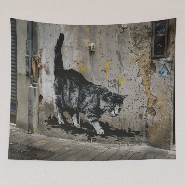 Item preview, Cat Stencil Graffiti designed and sold by Bomax121.