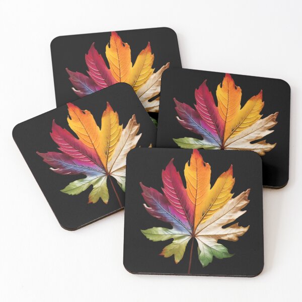 Item preview, Multi- coloured maple leaf designed and sold by Kader101.