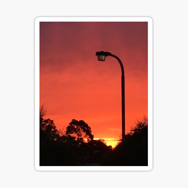 Item preview, Sunset by the streetlight designed and sold by exploramum.