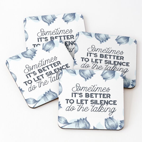 Item preview, Power of Silence - Inspirational Quote designed and sold by FlinArt.