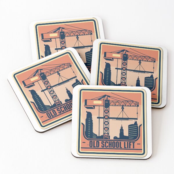 Item preview, Vintage Crane & Cityscape - Old School Lift designed and sold by NiftyWrx.