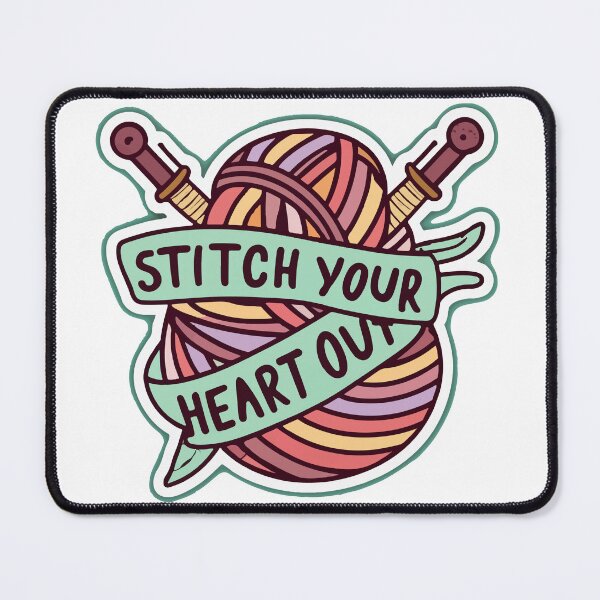 Item preview, Stitch Your Heart Out Crochet Yarn Ball designed and sold by NiftyWrx.