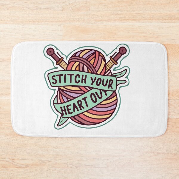Item preview, Stitch Your Heart Out Crochet Yarn Ball designed and sold by NiftyWrx.