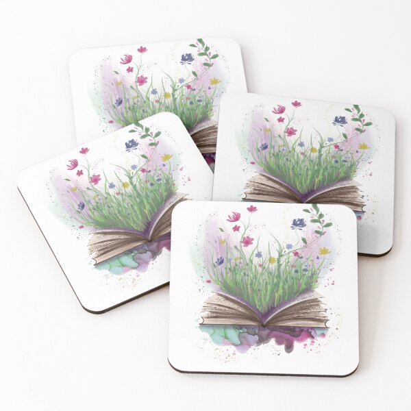 Item preview, Flowers growing from book designed and sold by Wolshebnaja.