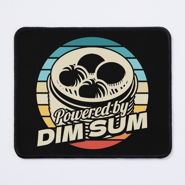 Item preview, Powered By Dim Sum Chinese Food Dumplings Vintage Sunset designed and sold by TKsTees.