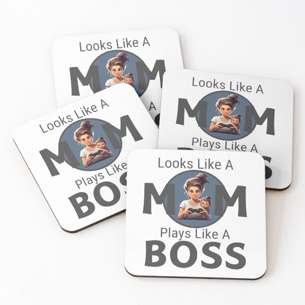 Item preview, Looks Like A MOM Plays Like A BOSS designed and sold by Pixels2Patterns.