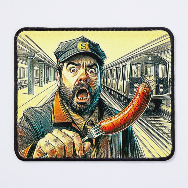 Item preview, The Engineer, sausage on a Fork. Get Forked designed and sold by Get-Forked.