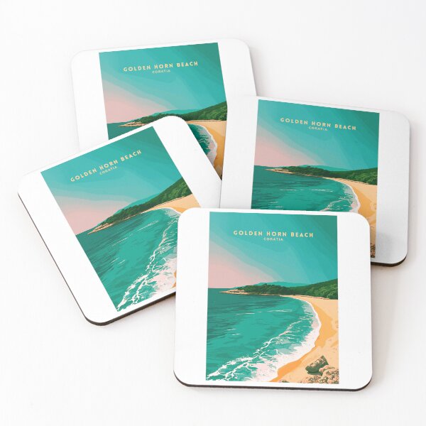 Item preview, Golden Horn Beach: Croatian Gem designed and sold by NeuralVibe.