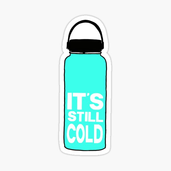 mint hydroflask with stickers