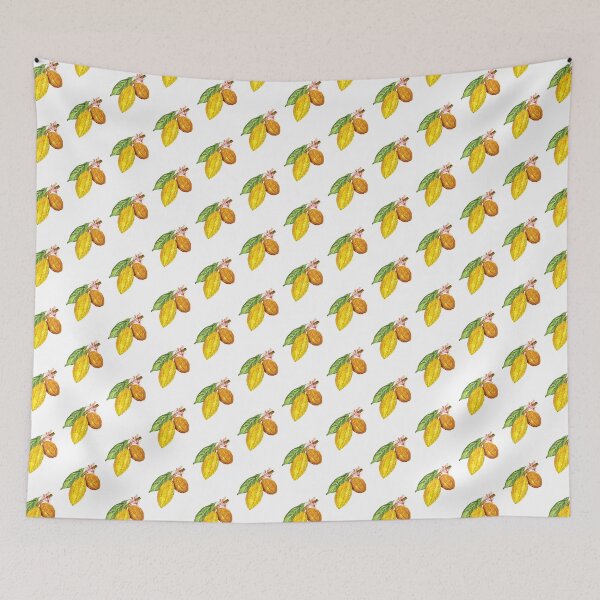 Item preview, Watercolor chocolate tree fruit or cacao designed and sold by Corduroy9.
