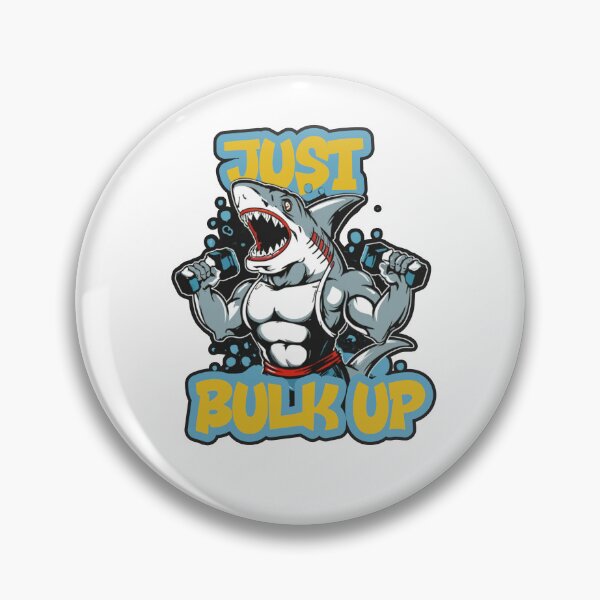 Item preview, Just Bulk Up Bodybuilding Gym Workout - Shark designed and sold by hero98.