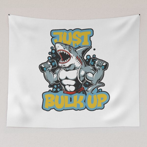 Item preview, Just Bulk Up Bodybuilding Gym Workout - Shark designed and sold by hero98.
