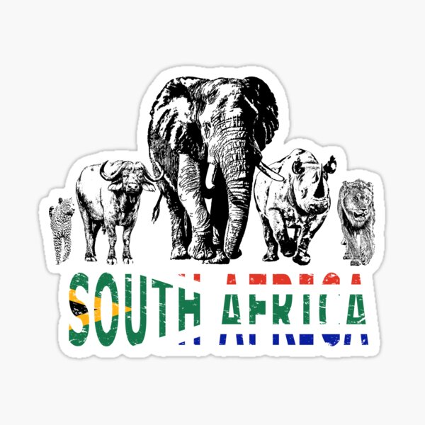 Item preview, Africa's Big Five for South Africa Fans designed and sold by Scotch Macaskill.