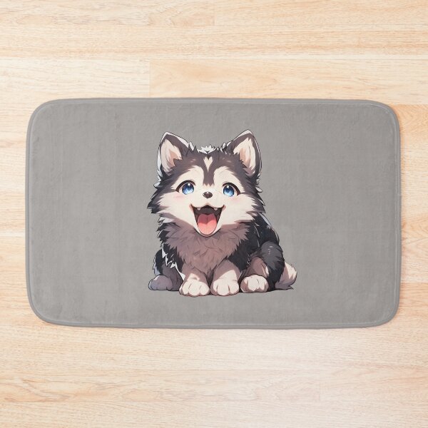 Item preview, Cute Kawaii Happy Husky Dog Small Puppy designed and sold by CozyKawaiiArt.