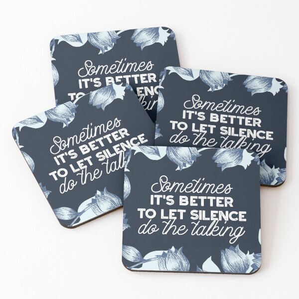 Item preview, Eloquent Silence Quote Art for Serene Decor designed and sold by FlinArt.