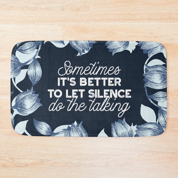 Item preview, Eloquent Silence Quote Art for Serene Decor designed and sold by FlinArt.