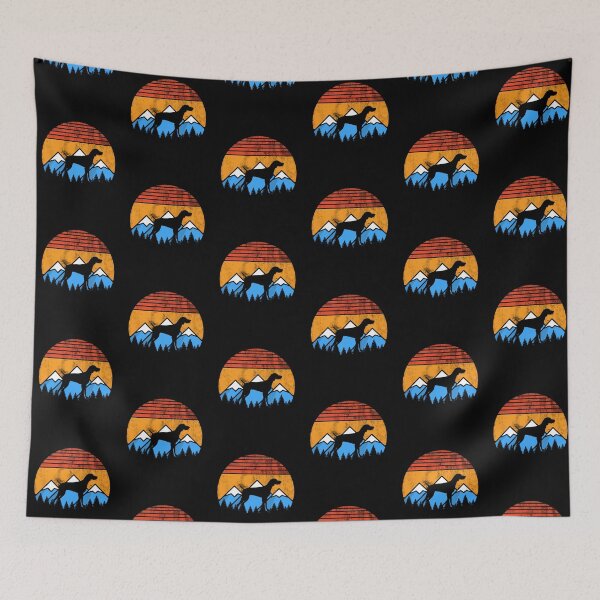 Item preview, Vintage German Shorthaired Pointer Sunset Mountains Retro Distressed designed and sold by Guarddogdrive.