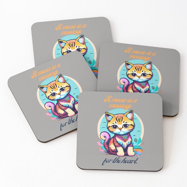 Item preview, A meow is a massage for the heart. designed and sold by PosiPrints.
