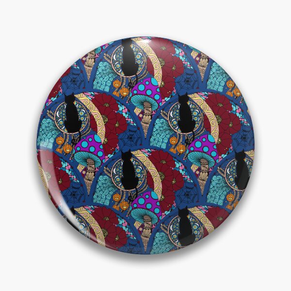 Item preview, Starry Night Whimsigoth Tangle Art Deco Scallop designed and sold by Triplicate Limited.