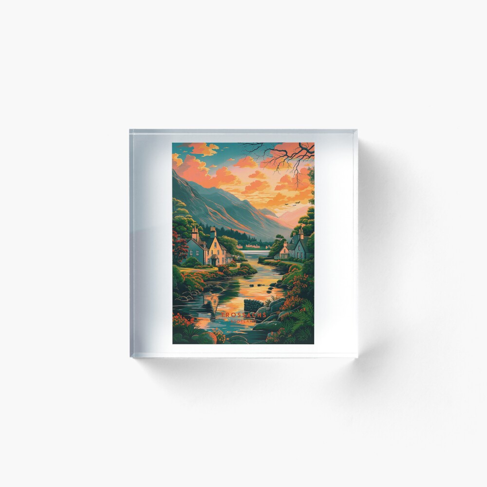 Vista previa del artículo con la obra «Bloque acrílico», diseñado y vendido por NeuralVibe.