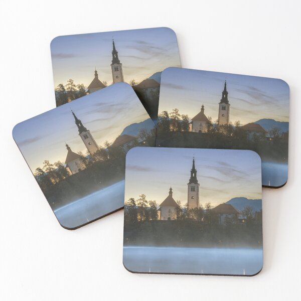 Item preview, Morning at Lake Bled Island Slovenia designed and sold by PhotoArt by Joan Carroll.