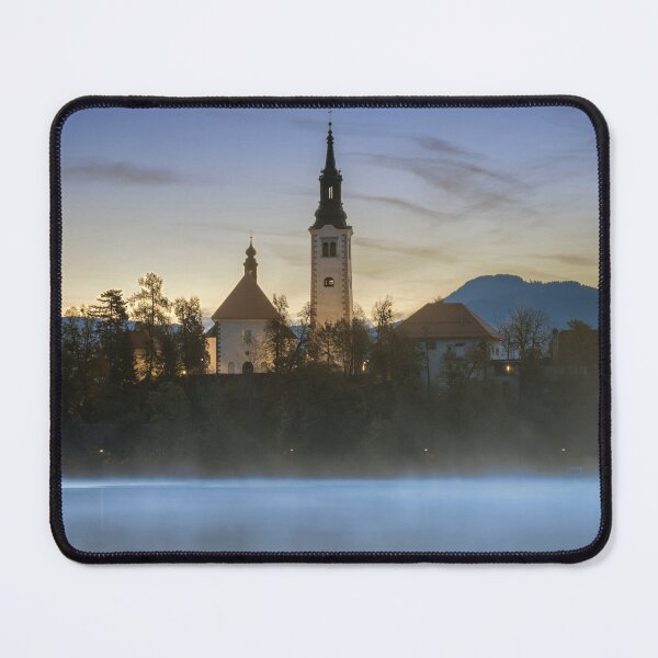 Item preview, Morning at Lake Bled Island Slovenia designed and sold by PhotoArt by Joan Carroll.