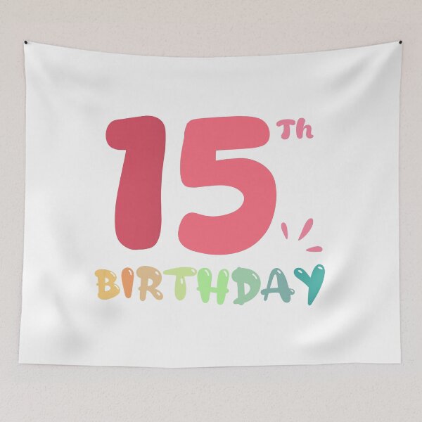 Item preview, Happy 15th Birthday designed and sold by SimpleP.