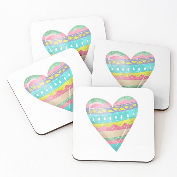 Item preview, Vibrant Melodies of the Heart: Teal, Fuchsia, Yellow, and Green Symphony designed and sold by dcohea.