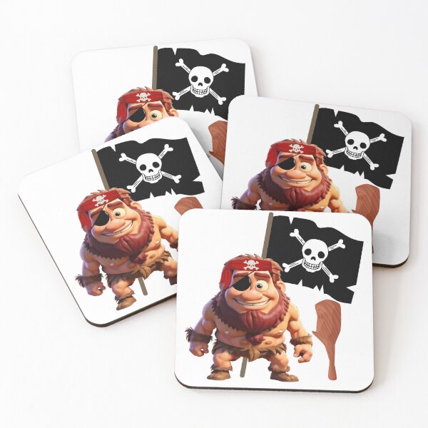 Item preview, Pirate Captain Caveman Adventures: Unleashing Primal Plunder designed and sold by RvinJo8.