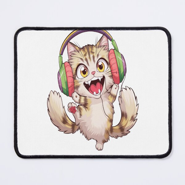 Item preview, Cat with headphones designed and sold by M4JK3l.