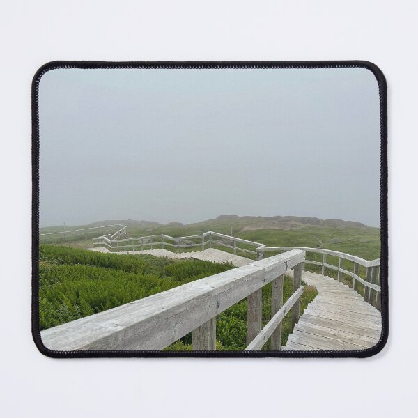 Item preview, Foggy stairs at Cape Spear, Newfoundland designed and sold by ClarissaFlora.