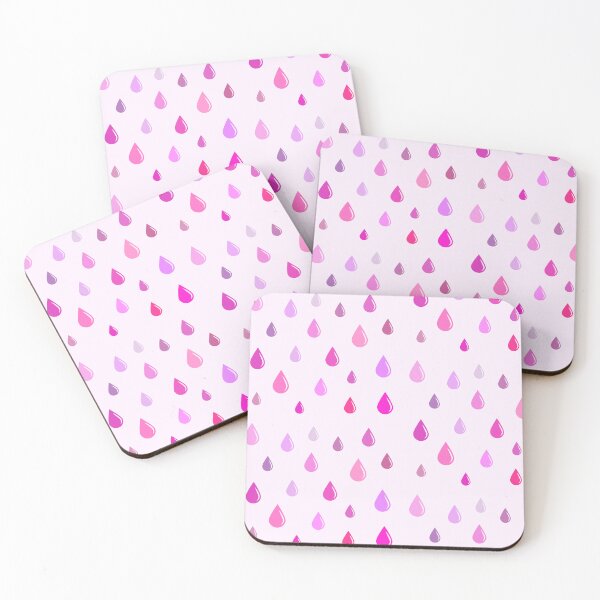 Item preview, Pink shades water drop pattern designed and sold by VonLogaart.