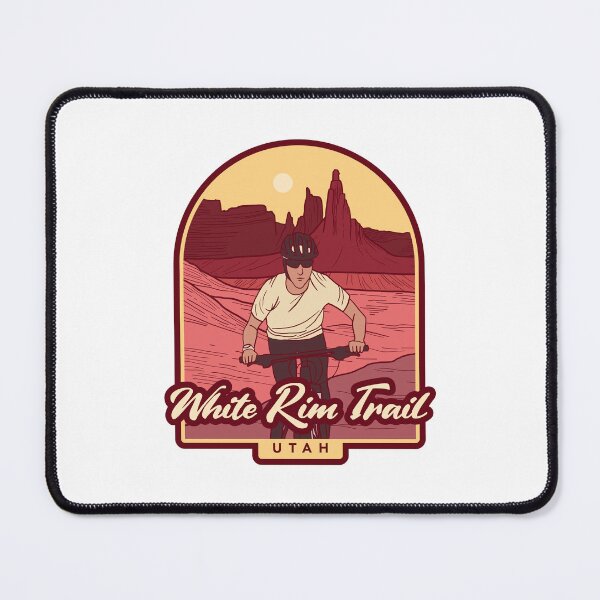 Item preview, White Rim Trail – Utah mountain biker souvenir designed and sold by Moritz Schwäble.