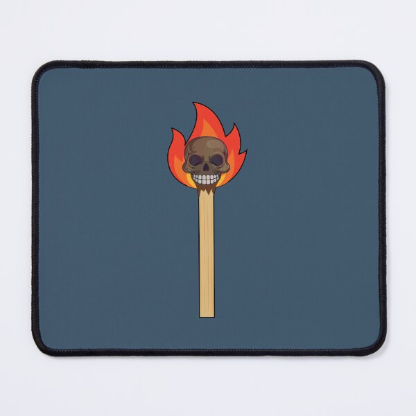 Item preview, Fire burning stick with skull face designed and sold by Donutlovers.