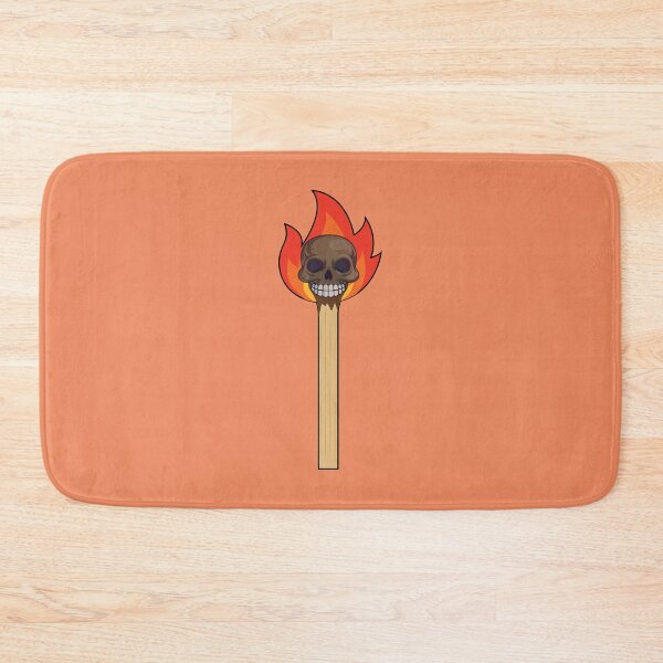 Item preview, Fire burning stick with skull face designed and sold by Donutlovers.