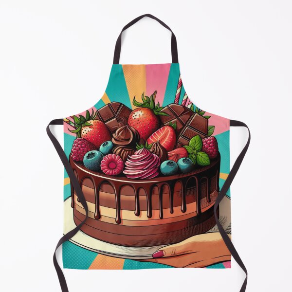 Item preview, Chocoholic Delight: Pop Art Chocolate Cake designed and sold by StickerStudio27.