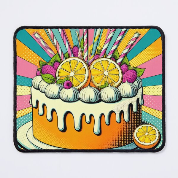 Item preview, Citrus Sunshine: Pop Art Lemon Tart designed and sold by StickerStudio27.
