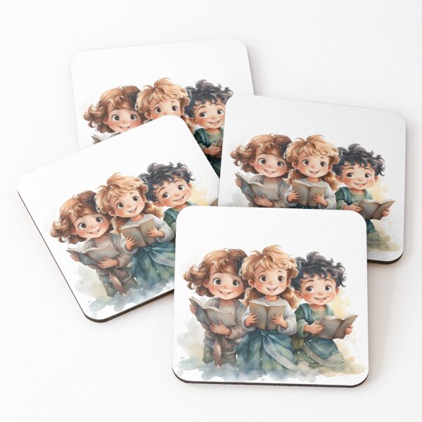 Item preview, Joyful Brushstrokes: Whimsical Watercolor Children Embrace Playful Harmony designed and sold by dcohea.
