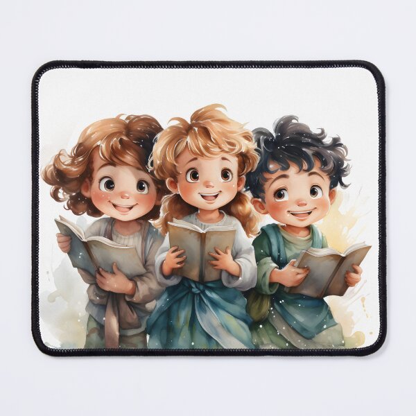 Item preview, Joyful Brushstrokes: Whimsical Watercolor Children Embrace Playful Harmony designed and sold by dcohea.