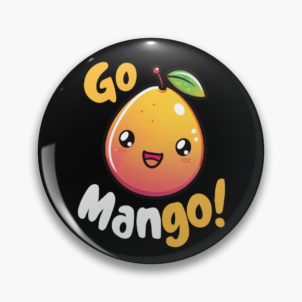 Item preview, Kawaii Mango Pun Go Mango designed and sold by sunburstdesigns.